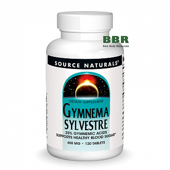 Gymnema Sylvestre 450mg 120 Tabs, Source Naturals