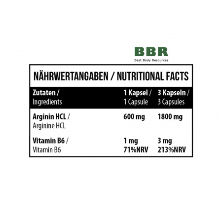 Arginine HCL 90 Caps, MST