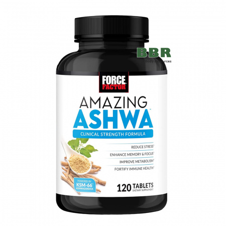 Amazing ASHWA 120 Tabs, Force Factor