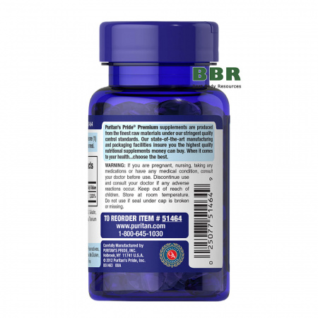 Biotin 10000mcg 100 Softgels, Puritan`s Pride