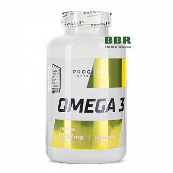 Omega 3 1000mg 120 Caps, Progress Nutrition