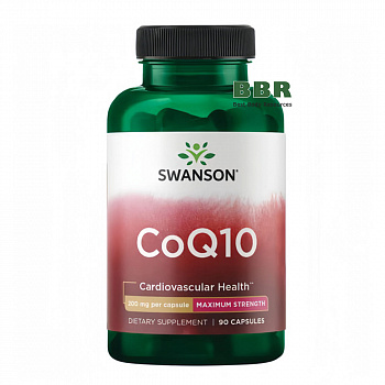 CoQ10 Maximum Strength 200mg 90 Caps, Swanson