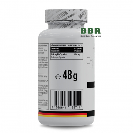 NAC N-Acetyl-L-Cysteine 696mg 60 Caps, MST