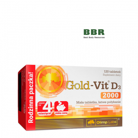 Gold Vit D3 2000 120 Tabs, Olimp