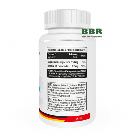 Magnesium Chelate B6 100 Tabs, MST