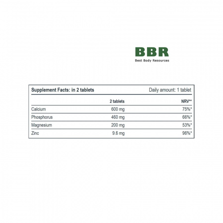 Calcium Magnesium Zinc Complex 90 Tabs, Progress Nutrition