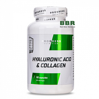 Hyaluronic Acid & Collagen 90 Caps, Progress Nutrition