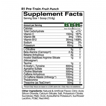 R1 Pre Train 2.0 25 Servings 390g, Rule One