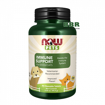 PETS Immune Support for Dogs/Cats 90 Tabs, NOW Foods