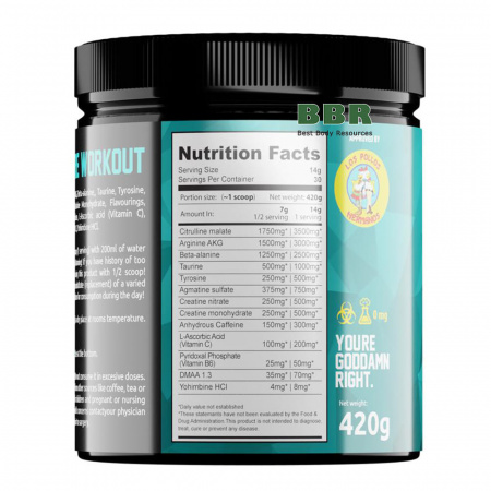 HEISENBERG Pre-Workout with DMAA 420g HEISENBERG Pre-Workout with DMAA 420g