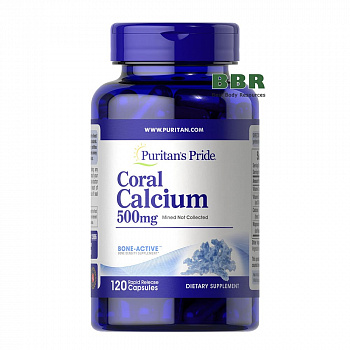 Coral Calcium 500mg 120 Caps, Puritans Pride