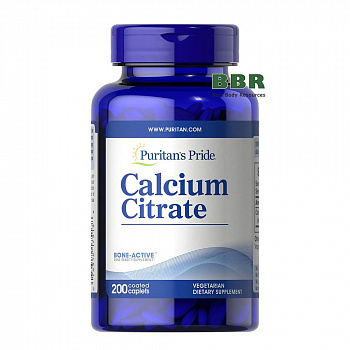 Calcium Citrate 200 Tabs, Puritans Pride