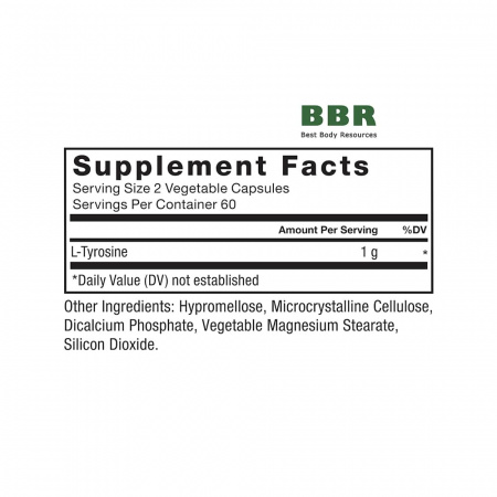 L-Tyrosine Free Form 500mg 120 Veg Caps, Force Factor