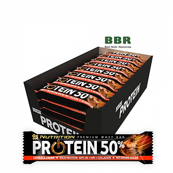 Premium Whey Bar Protein 50% 40g, Go On