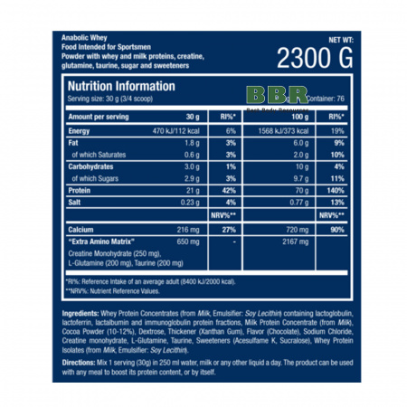 Anabolic Whey 2300g, Scitec Nutrition