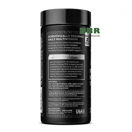Platinum Multi Vitamin 90 Tabs, MuscleTech