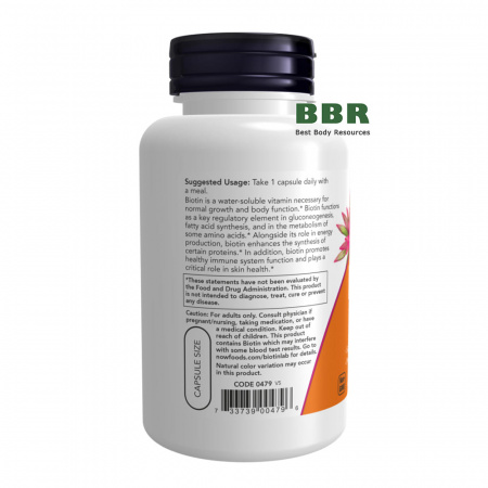 Biotin 10000mcg 120 Caps, NOW Foods Biotin 10000mcg 120 Caps, NOW Foods