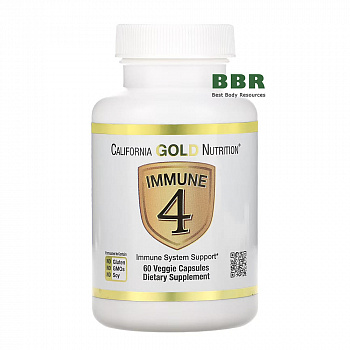 Immune 4 60 Veg Caps, California GOLD Nutrition
