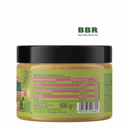 NutVit 100% Almond Butter 500g, OstroVit