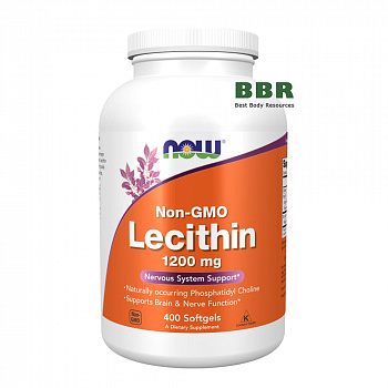 Lecithin 1200mg 400 Softgels, NOW Foods