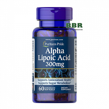 Alpha Lipoic Acid 300mg 60 Softgels, Puritans Pride