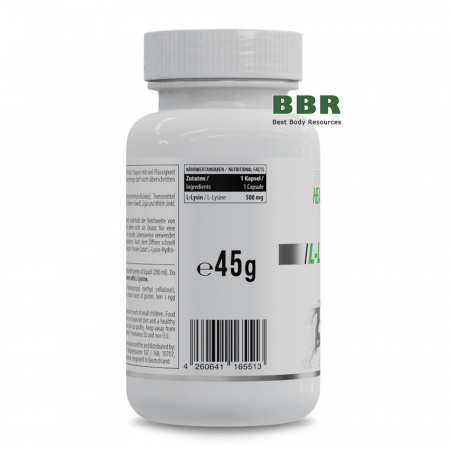 Healthy L-Lysine 500mg 60 Caps, MST