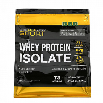Whey Protein Isolate 2270g, California GOLD Nutrition