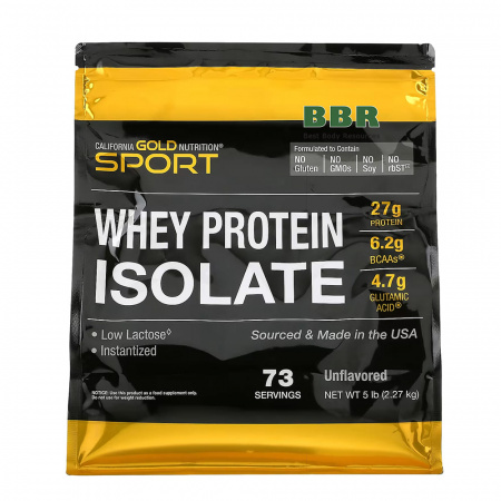 Whey Protein Isolate 2270g, California GOLD Nutrition