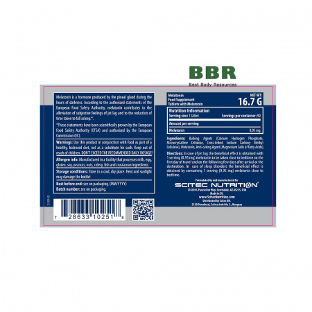 Melatonin 0.95 90tabs, Scitec Nutrition