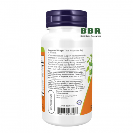 Menopause Support 90 Caps, NOW Foods