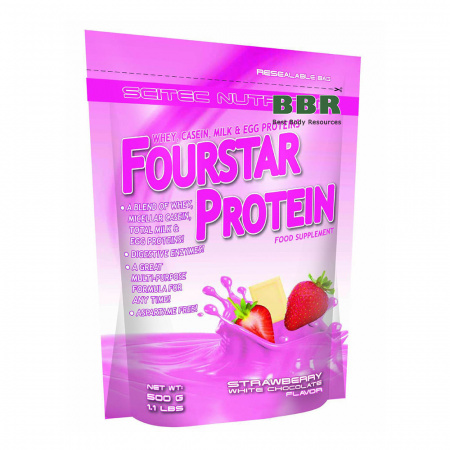 Fourstar Protein 500g, Scitec Nutrition Fourstar Protein 500g, Scitec Nutrition