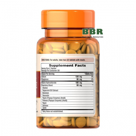 Multi-Enzyme Formula 100 Tabs, Puritans Pride