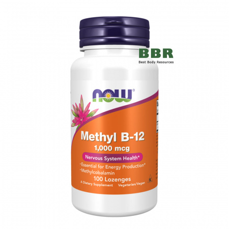 Chewable Methyl B-12 1000mcg 100 Tabs, NOW Foods Chewable Methyl B-12 1000mcg 100 Tabs, NOW Foods