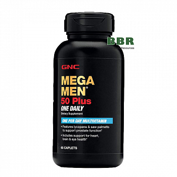 MEGA MEN 50+ ONE Daily 60tab, GNC
