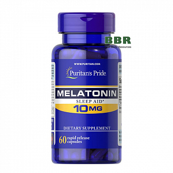 Melatonin 10mg 60 Softgels, Puritans Pride