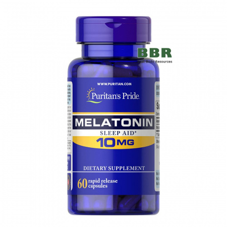 Melatonin 10mg 60 Softgels, Puritans Pride