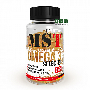 Omega 3 65% Selected 110 Softgels, MST