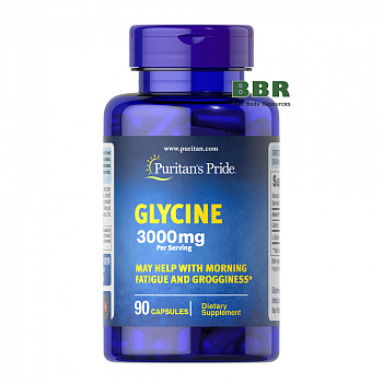 Glycine 3000mg 90 Caps, Puritans Pride