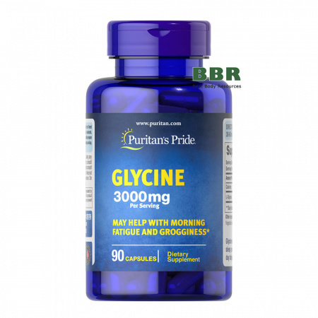 Glycine 3000mg 90 Caps, Puritans Pride