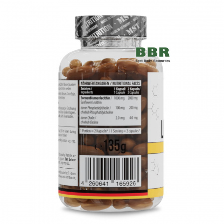 Lecithin Sunflower 90 Caps, MST