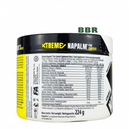 Xtreme Napalm Pre Contest 224g, Fitness Authority