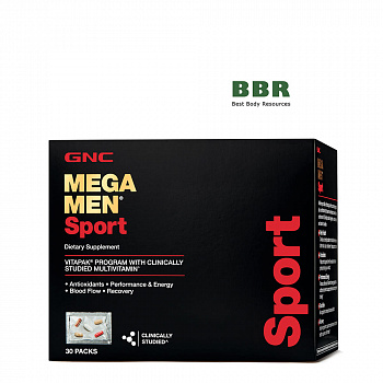 Mega Men Sport Vitapak 30 megapak, GNC