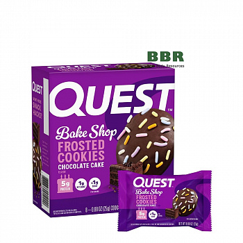 Quest Bake Shop Frosted Cookies 25g, Quest Nutrition