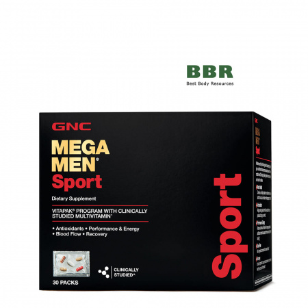 Mega Men Sport Vitapak 30 megapak, GNC Mega Men Sport Vitapak 30 megapak, GNC