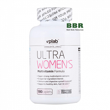 Ultra Women Multivitamin 180 caps, VP Labs