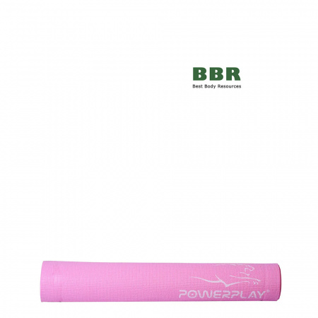 Коврик для йоги и фитнеса 4010 Pink, PowerPlay
