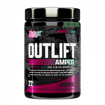 Outlift Amped Pre-Workout 22 Servings, Nutrex