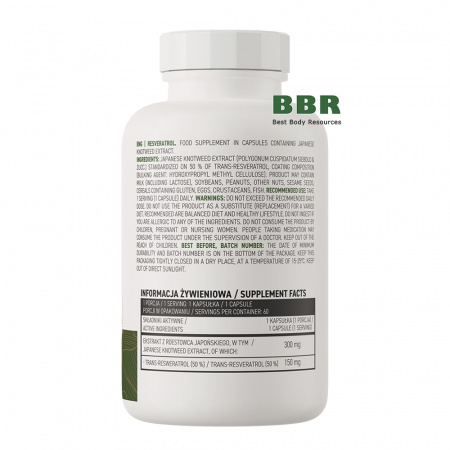 Resveratrol 150mg 60 Caps, OstroVit