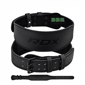 Пояс для тяжелой атлетики Leather Full Black, RDX