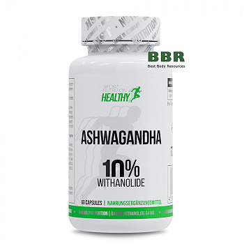 Healthy Ashwagandha 10% Withanolide 60 Caps, MST